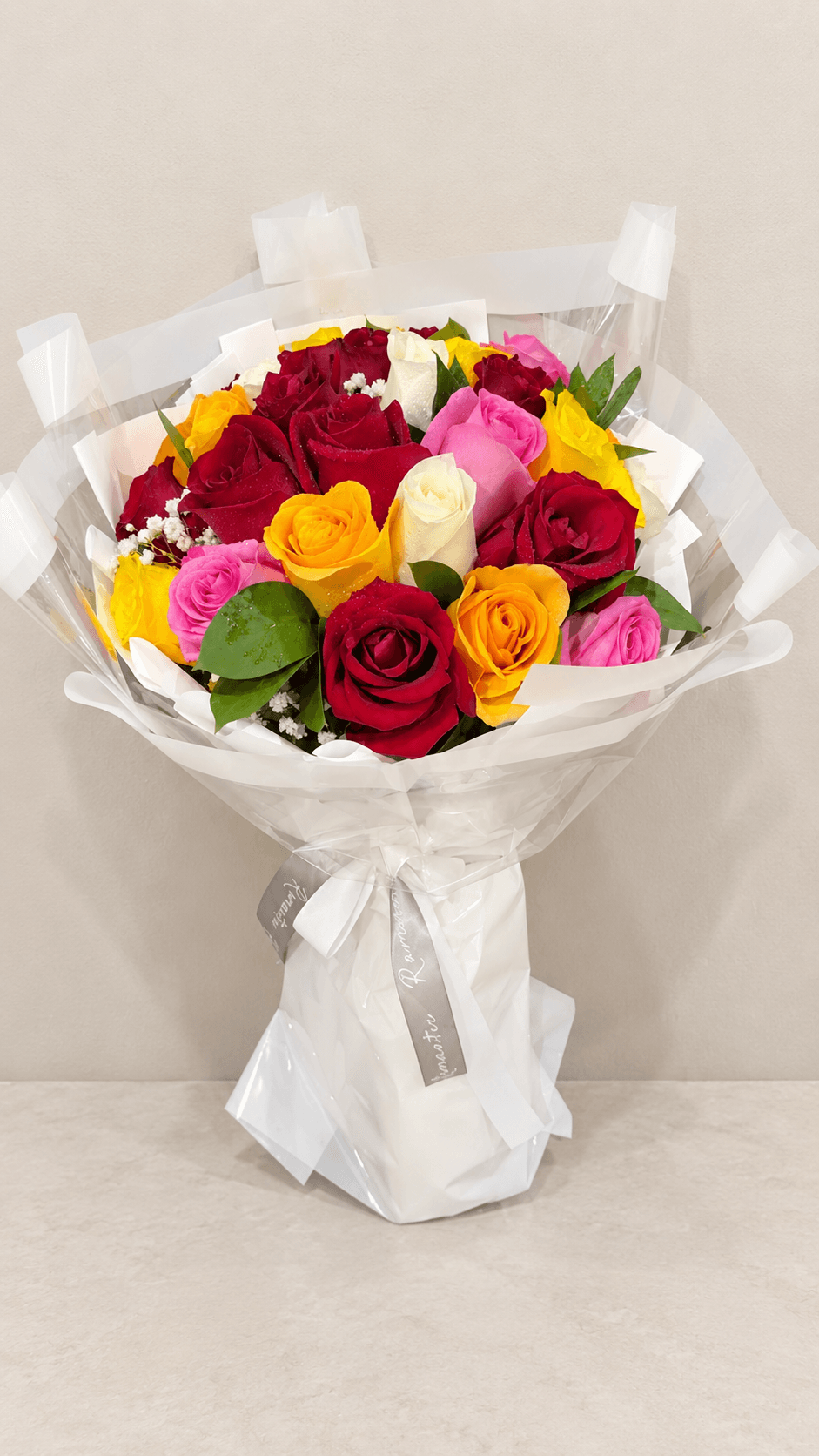 Colorful Moments Bouquet – Mixed Roses (30)