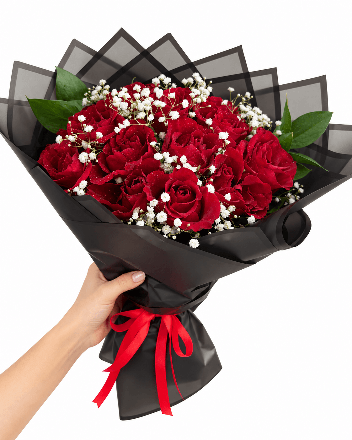 Love & Romance Bouquet – 15 Red Roses