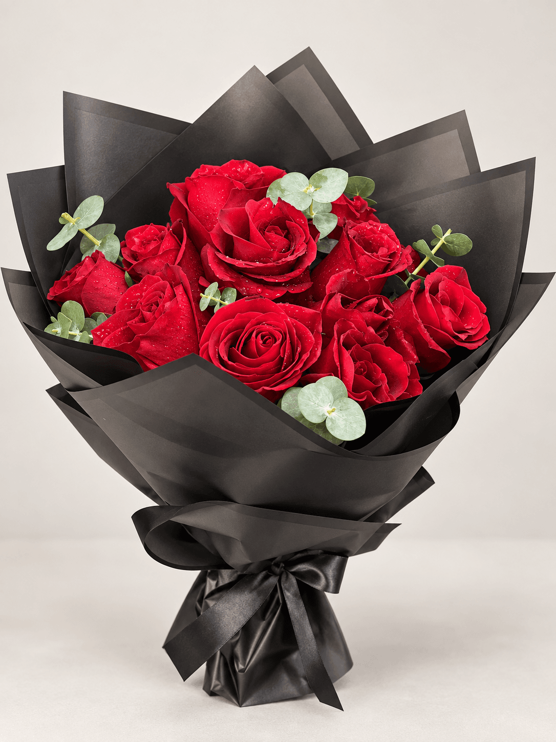 Midnight Red Roses Bouquet