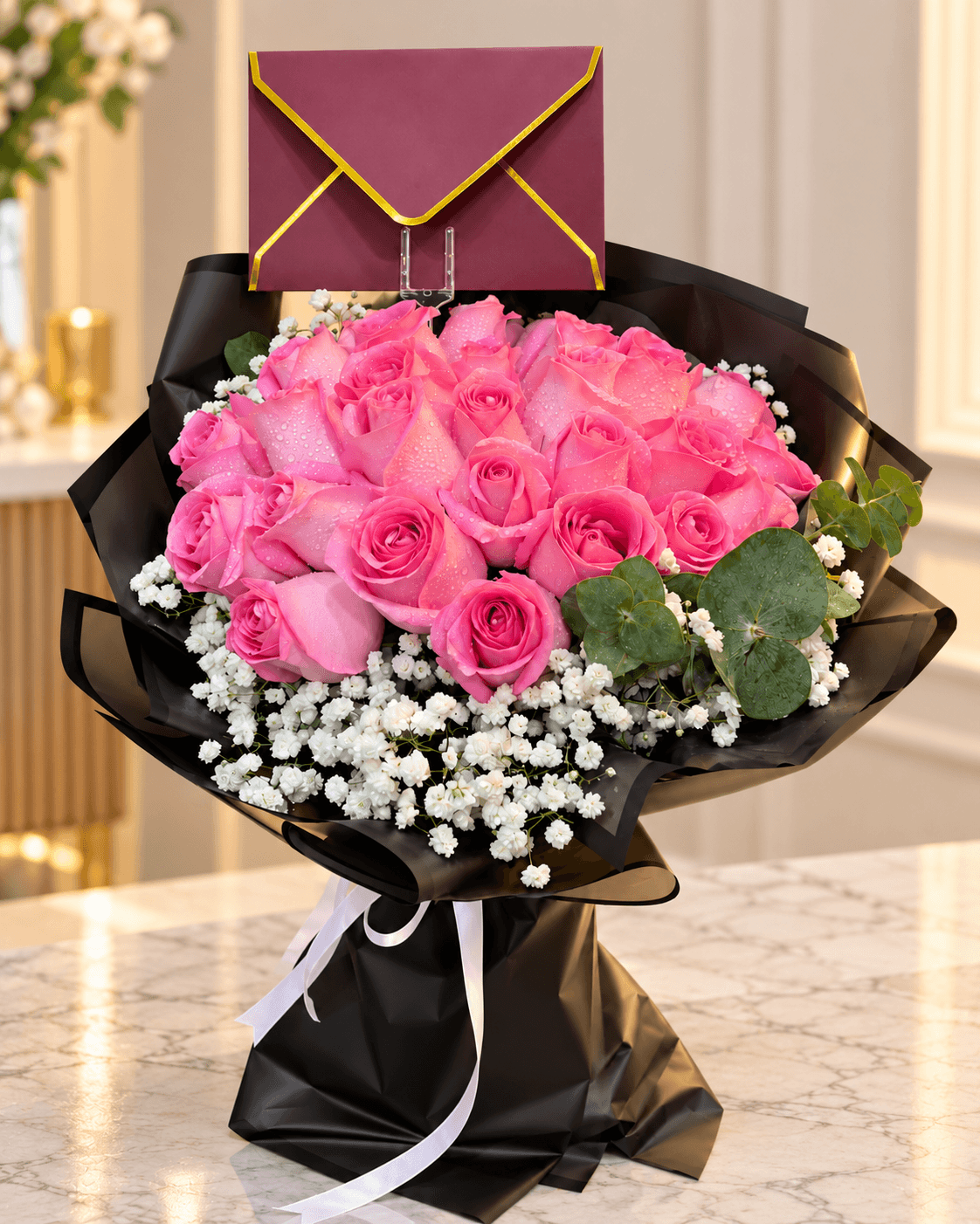 Pink Rose Bouquet (30)